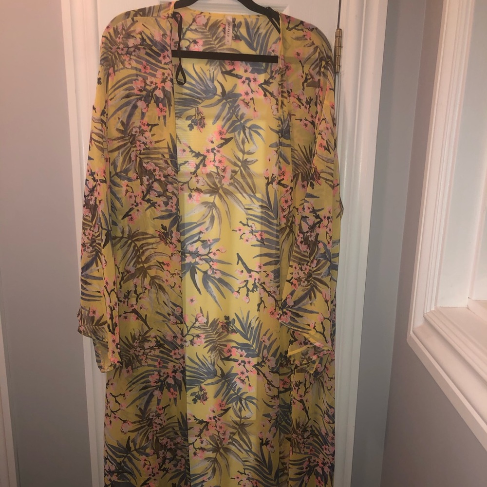 Women’s Plus Size Long Kimono